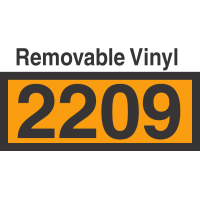 UN2209 Removable Vinyl DOT Orange Panel