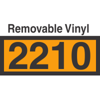 UN2210 Removable Vinyl DOT Orange Panel