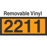 UN2211 Removable Vinyl DOT Orange Panel