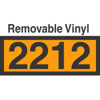 UN2212 Removable Vinyl DOT Orange Panel