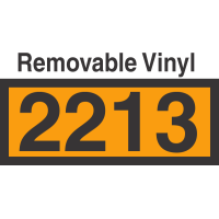 UN2213 Removable Vinyl DOT Orange Panel