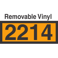 UN2214 Removable Vinyl DOT Orange Panel