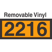 UN2216 Removable Vinyl DOT Orange Panel