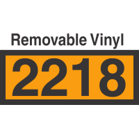 UN2218 Removable Vinyl DOT Orange Panel