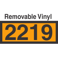 UN2219 Removable Vinyl DOT Orange Panel