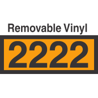 UN2222 Removable Vinyl DOT Orange Panel