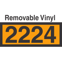 UN2224 Removable Vinyl DOT Orange Panel