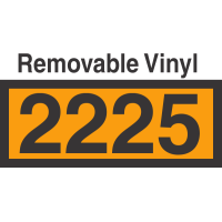 UN2225 Removable Vinyl DOT Orange Panel