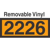 UN2226 Removable Vinyl DOT Orange Panel