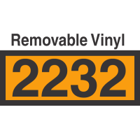 UN2232 Removable Vinyl DOT Orange Panel