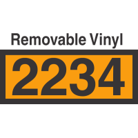 UN2234 Removable Vinyl DOT Orange Panel