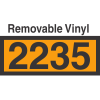 UN2235 Removable Vinyl DOT Orange Panel