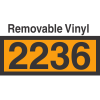 UN2236 Removable Vinyl DOT Orange Panel