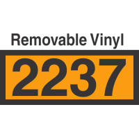 UN2237 Removable Vinyl DOT Orange Panel