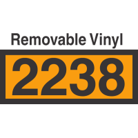 UN2238 Removable Vinyl DOT Orange Panel