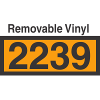 UN2239 Removable Vinyl DOT Orange Panel