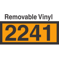 UN2241 Removable Vinyl DOT Orange Panel