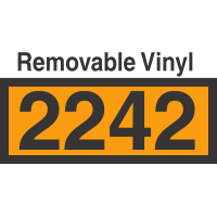 UN2242 Removable Vinyl DOT Orange Panel