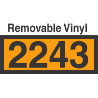 UN2243 Removable Vinyl DOT Orange Panel