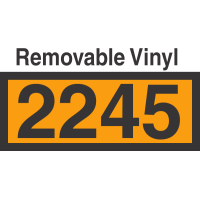 UN2245 Removable Vinyl DOT Orange Panel