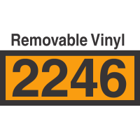 UN2246 Removable Vinyl DOT Orange Panel