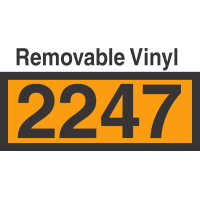 UN2247 Removable Vinyl DOT Orange Panel