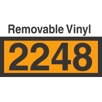 UN2248 Removable Vinyl DOT Orange Panel