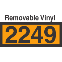 UN2249 Removable Vinyl DOT Orange Panel