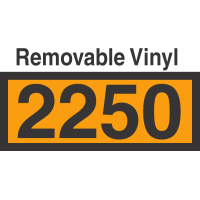 UN2250 Removable Vinyl DOT Orange Panel