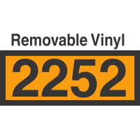 UN2252 Removable Vinyl DOT Orange Panel