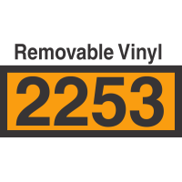 UN2253 Removable Vinyl DOT Orange Panel