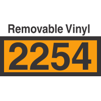 UN2254 Removable Vinyl DOT Orange Panel