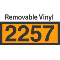 UN2257 Removable Vinyl DOT Orange Panel