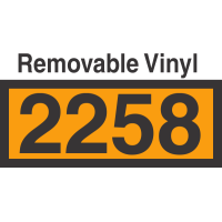 UN2258 Removable Vinyl DOT Orange Panel