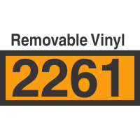 UN2261 Removable Vinyl DOT Orange Panel