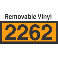 UN2262 Removable Vinyl DOT Orange Panel