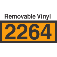 UN2264 Removable Vinyl DOT Orange Panel