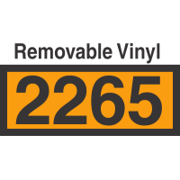 UN2265 Removable Vinyl DOT Orange Panel