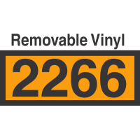 UN2266 Removable Vinyl DOT Orange Panel