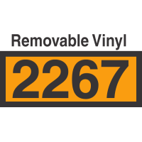 UN2267 Removable Vinyl DOT Orange Panel