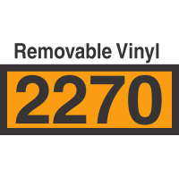 UN2270 Removable Vinyl DOT Orange Panel