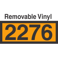 UN2276 Removable Vinyl DOT Orange Panel