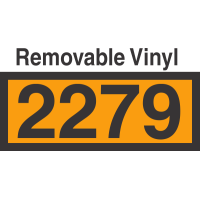 UN2279 Removable Vinyl DOT Orange Panel