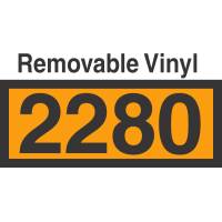 UN2280 Removable Vinyl DOT Orange Panel