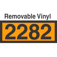 UN2282 Removable Vinyl DOT Orange Panel