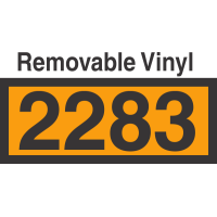 UN2283 Removable Vinyl DOT Orange Panel