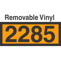 UN2285 Removable Vinyl DOT Orange Panel