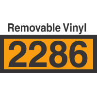 UN2286 Removable Vinyl DOT Orange Panel