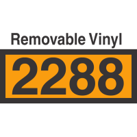 UN2288 Removable Vinyl DOT Orange Panel