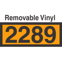 UN2289 Removable Vinyl DOT Orange Panel